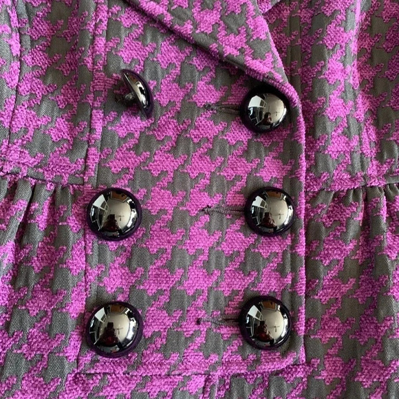 Mac & Jac Double-breasted Houndstooth Coat - Picture 3 of 7